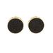 Women's Jewelry Round Black Zircon Earrings Hip Hop Fashion Trend Earrings_ipsvogv.com