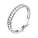 Sterling silver classic retro zircon diamond band ring_ipsvogv.com
