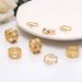 New Carved Hollow Animal 6-piece Set Of Iron Ring Cute Crescent Letter Butterfly_ipsvogv.com