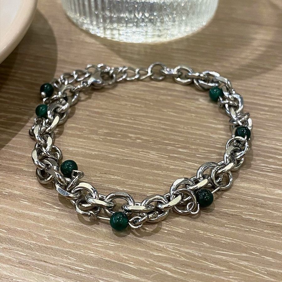 Unique Niche Deign Bracelet For Men Trendy In Cold Style Titanium Steel Non-Fading Hip-Hop Jewelry High-End_ipsvogv.com