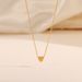 Minimalist Love Pendant Necklace - Gold Plated Stainless Steel Clavicle Chain For Women_ipsvogv.com