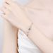 XDY Pure Silver Women's Plating Pt950 Gold Four Claw One Carat Moissanite Bracelet Straight_ipsvogv.com