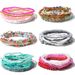 Bohemian style beaded fashionable multi-layer beige mixed color elastic bracelet, F16310_ipsvogv.com