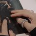 2025 New Niche Design Simple Ring Set For Both Men Women With A Cool And Aloof Style, Consisting Three Layers Of Pearl_ipsvogv.com