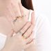 Women's Jewelry Cold Style Oval Polished Diamond Eight Pointed Star Ring Men And Women Stainless Steel K Gold Plated Ring_ipsvogv.com