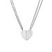 hot selling stainless steel couple heart shaped love necklace jewelry a pair of ins style DIY engraved pendant_ipsvogv.com