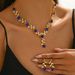 Alloy Rhinestone Necklace Earrings Bride Wedding Accessories Banquet Women Multiple Styles_ipsvogv.com