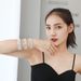 Crystal Man Made Silver Plated Multi Row Elastic Bracelet Bridal Wedding Jewelry Bracelet Student Girlfriend Full Diamond Bracelet_ipsvogv.com