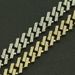 Hip hop full diamond men's with bold and exaggerated Miami Cuban bracelet width 15mm_ipsvogv.com