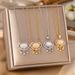 cat's Eye Stone Safety Lock Necklace Women's Ins Cool Breeze Light Luxury Net Red Collarbone Titanium Steel Neck_ipsvogv.com