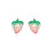 Women’s Jewelry Set Fashion Personality Color Oil Drop Strawberry Earrings Female Light Luxury Temperament Gold Plated Stainless Steel Earrings_ipsvogv.com