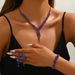 of Necklace, Earrings, Bracelet Four-Piece Jewelry For Women Banquet Necklace Set_ipsvogv.com