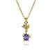 Micro Inlaid Necklace For Girls, Light Luxury, Niche Design, High End New Clavicle Chain, Strong Chain Gift, Tanzanite_ipsvogv.com