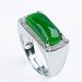 Korean Style Hetian Full Diamond Ring, Jewelry Vegetable Green Jade Ring_ipsvogv.com