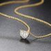 Unisex ins style love full of zircon pendant necklace female two color electroplating diamond clavicle chain jewelry batch_ipsvogv.com