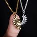 Asymmetric Of Sun Moon, Men's Titanium Steel Couple, High-end Sense Accessories, Women's Personality, Simple And_ipsvogv.com