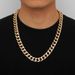 Simple Gold Coarse Aluminum Chain Grinding Chain, Personalized And Fashionable Hip-hop Men's Necklace_ipsvogv.com