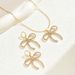 Minimalist Fragrant Butterfly Knot Necklace for Women with a Personality, Small and Unique Design, Collarbone Chain,_ipsvogv.com