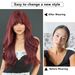 Net Red Wig Female Red Long Curly Hair Full Head Set With Bangs Wave Long Vacation Hair Wholesale Red Wigs_ipsvogv.com