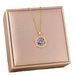 Fashionable New Micro Inlaid Zirconium Love Round Necklace Women's Titanium Steel Light Luxury Clavicle Chain Jewelry_ipsvogv.com