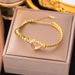 2023 New Minimalist And Exquisite Versatile Love Necklace With A Niche Design, Titanium Steel Hollow Collarbone Chain_ipsvogv.com