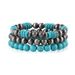 Retro Ethnic Style Turquoise Bracelet Set Personalized Trendy Beaded Bracelet Jewelry_ipsvogv.com