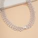 Exaggerated And Atmospheric Jewelry, Hollowed Out Necklace, Female Punk Hip-hop Style, Silver Wide Chain Necklace_ipsvogv.com