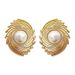 French Style Large Pearl Exaggerated Light Luxury High-end Sense Elegant Brass Gold-plated Earrings For Women Autumn_ipsvogv.com