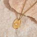 Spot INS Real Gold Electroplated Titanium Steel Fashionable Retro Baroque Conch Pearl Necklace_ipsvogv.com
