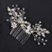 Hair Accessories Golden Leaf Hair Comb Bridal Hair Accessories Plug Comb Wedding Accessories Dress Accessories Bridal Accessories_ipsvogv.com