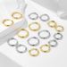 Women's Jewelry 925 Sterling Silver Ear Clip Earrings High End Earrings Fashion Personality Real Gold Electroplated Smooth Earrings_ipsvogv.com