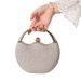 Retro Pink Handheld Banquet Bag Fashion Arc Banquet Bag Wedding Gift Bag Party Nail Bead Bag Evening Dress Bag_ipsvogv.com