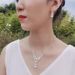 Bridal Jewelry Set - Silver Zircon Necklace & Earrings (Simple Heart Design, Elegant Wedding Accessories)_ipsvogv.com