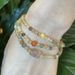 Natural Colored Hair Three Bracelet For Women, Fashionable Small Fresh Honey Wax Simple Crystal Multi Circle Handstring_ipsvogv.com
