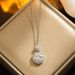 Emerald titanium steel necklace, female niche personality, versatile internet red collarbone chain, fashionable and_ipsvogv.com