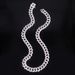Unisex 12mm New Spring Buckle Alloy Necklace Men's Cool Jewelry Personality Hip Hop Style Cuban Chain_ipsvogv.com