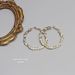 Women's earrings silver needle metal circle earrings twisted hollow earrings female exaggerated earrings earrings jewelry_ipsvogv.com