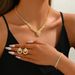 2025 Brilliant Fresh Full Diamond Bowknot Tassel Women's Jewelry Set Xiyin Hot Selling Three Pieces_ipsvogv.com