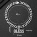Unisex Hip Hop Alloy Letter Blessing English Long Necklace Niche Street Chain Accessories Big Letter BLESS Pendant_ipsvogv.com