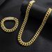 Heavy Industry Full Diamond Hip Hop Street Style Zinc Alloy Necklace Bracelet Foot Men's and Women's Cuban Chain Trendy_ipsvogv.com
