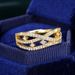 Cao Shi's New with Multi layer Hollow Copper Set Zircon Ring Luxury Creative Design Jewelry_ipsvogv.com