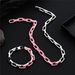 Stainless Steel Jewelry Paint Splicing Cuban Chain Thick Necklace High End Light Luxury Titanium Steel Necklace Hip Hop Men_ipsvogv.com