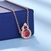 Chinese Style Gourd Necklace For Women High End Light Luxury Crystal Clavicle Necklace_ipsvogv.com