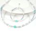 Bamboo Shell Green Turquoise Hyaline Hyaline Natural Stone Bracelet Necklace Set_ipsvogv.com