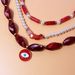 Multi Layer Necklace Devil Eye Pendant Fashion Exaggerated Resin Multi Layer Necklace_ipsvogv.com