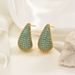 Style Water Drop Earrings Light Luxury Female Temperament Fashion Inlaid Zirconium Earrings_ipsvogv.com