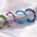 Stainless Enamel Colored Paint Piercing Buckle, Titanium Steel Classic Niche Gradient Clip Ear Buckle_ipsvogv.com