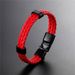 Neutral men's with black alloy accessories, leather bracelet, national flag series bracelet_ipsvogv.com