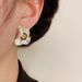 Unique Design Sense Elegant Simple Metal Petal Earrings Fashion Versatile Light Luxury High-end S Silver Needle Ear_ipsvogv.com