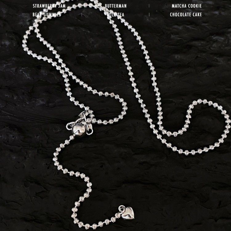 Crescent Pearl Bead Ribbon Star Heart Pull Necklace For Women Long Clavicle Chain Niche Design High-end Versatile_ipsvogv.com